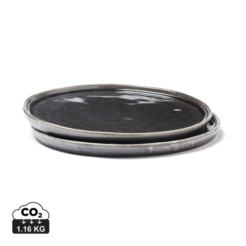 Load image into Gallery viewer, Nomimono plate 20 cm, 2 pcs set - Custom Wood Designs