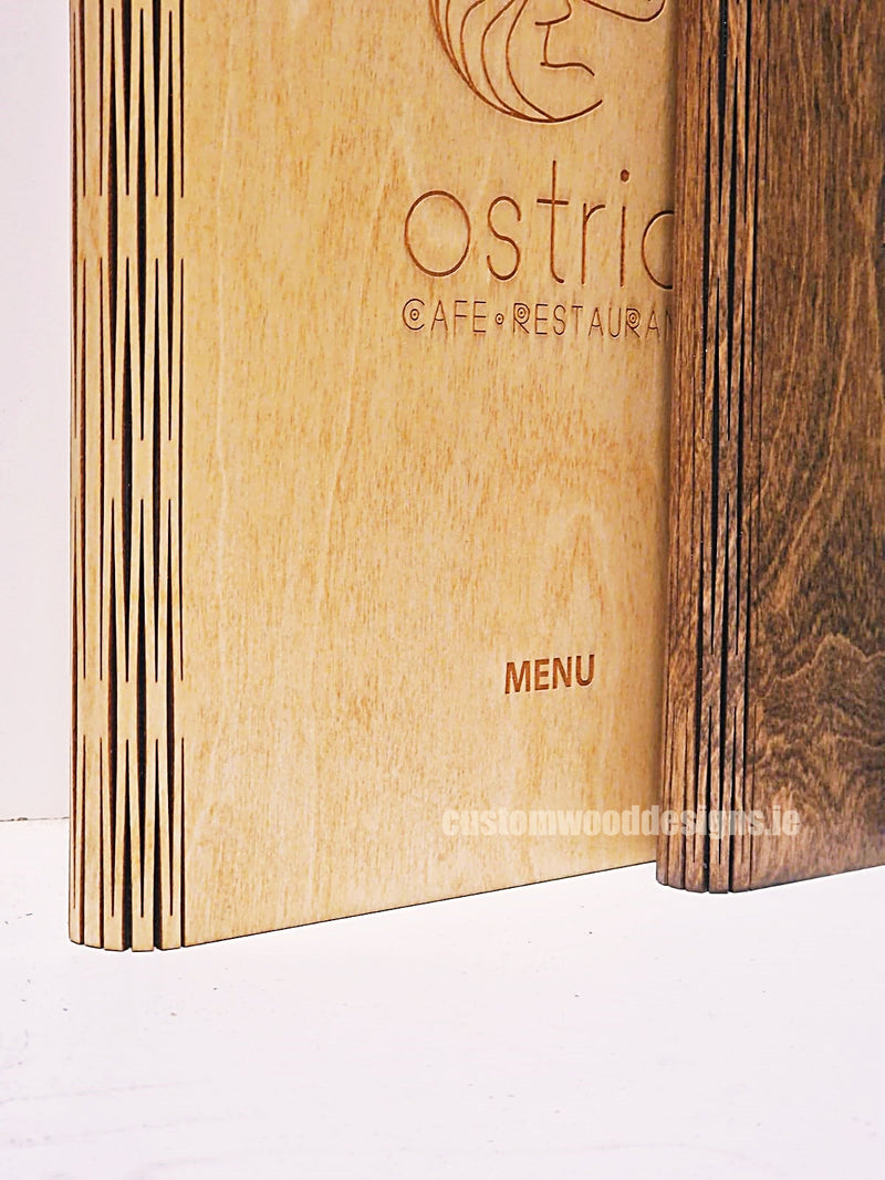 Load image into Gallery viewer, 20 x Personalised Wood Menus 20x20cm Custom Wood Designs __label: Multibuy CU1646_1_b07b710b-3a5a-4518-a9ea-c92235cf8ce8