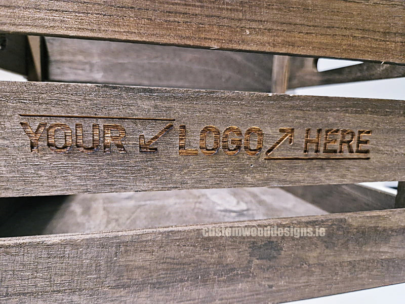 Load image into Gallery viewer, Wooden vintage crate pack of 10 Securit __label: Multibuy CustomWoodDesignsIrelandBrandedwoodecratesFruitcratesIrelanddisplaycratesirelandcustomisedcrateswoodencrates_16_cda3906d-c431-413a-9072-815b65e0ab50