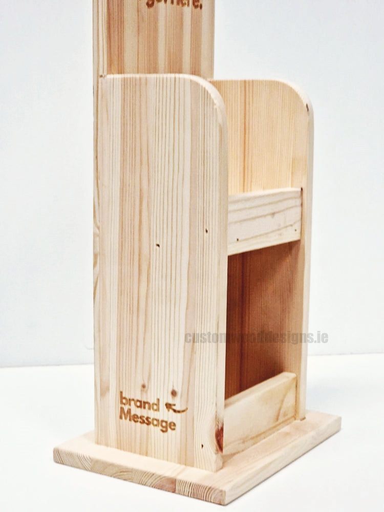 Load image into Gallery viewer, Natural Pine Mini Two-Tier Countertop Display - Custom Wood Designs