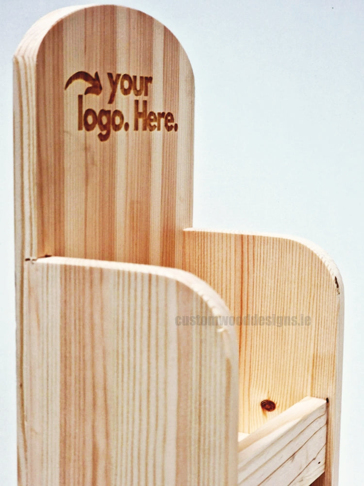 Load image into Gallery viewer, Natural Pine Mini Two-Tier Countertop Display - Custom Wood Designs