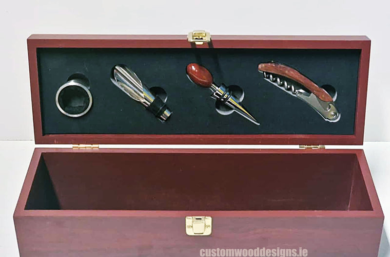 Load image into Gallery viewer, Bamboo Wine Box & Opener set - Rosewood Custom Wood Designs CustomWoodDesignsIrelandCorporategiftboxesBottleBoxesGiftingboxesforbottleslaserengravedbottleboxespersonalisedbottleboxesCorporateboxesrusticboxwinebo_27_e6b91b67-dba2-4792-8d23-5357f8f4ad30