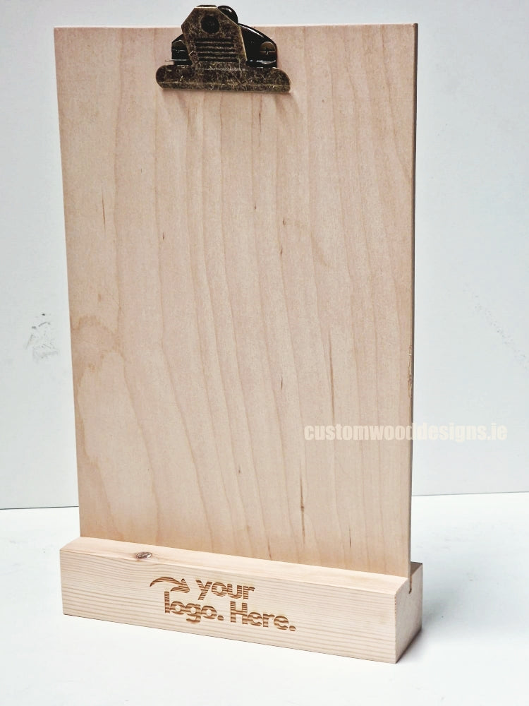 Load image into Gallery viewer, Clipboard Block Set - A5 Natural x10 Custom Wood Designs CustomWoodDesignsIrelandDoublesidedA4sizePointofsaleInformationholderA4clipboardandblocksetInformationDisplayretailhospitalitycorporateCWD_12_689eadb1-9ab5-4ee1-8696-e8d38a28c6ac