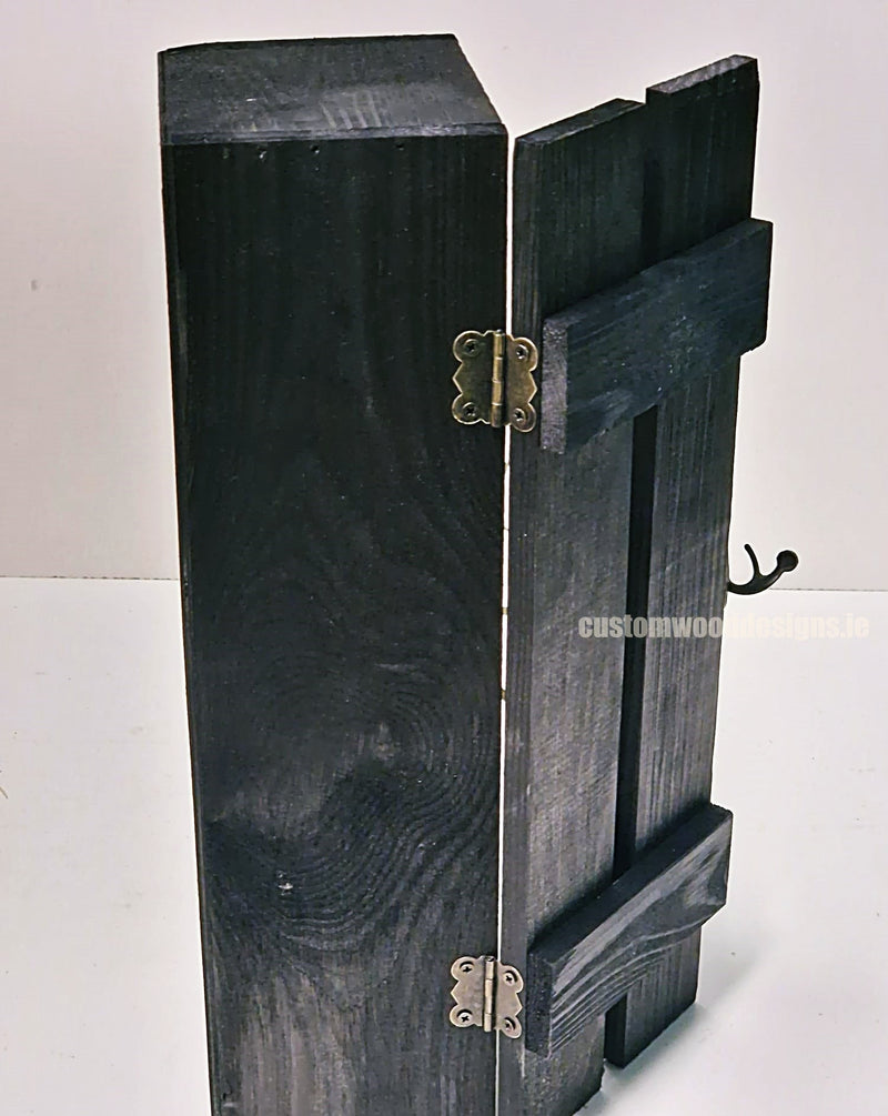 Load image into Gallery viewer, Rustic Bottle Box - Black Single x 25 Bottle box Custom Wood Designs __label: Multibuy Bottle Box CustomWoodDesignsIrelandc3e1ef84-82fb-48fb-9cad-20af082cfa0e_f74b78d7-9ffb-4f30-884f-6b05273bb605