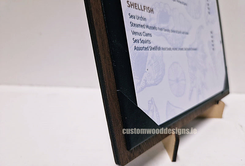Load image into Gallery viewer, 20 x A4 Walnut Album Menu Securit __label: Multibuy CustomWoodDesignsIrelandd6e40cad-6ecd-4d72-a573-67f14d532b4b_3c549dcf-41ba-4fed-affc-2b804d77ed8c