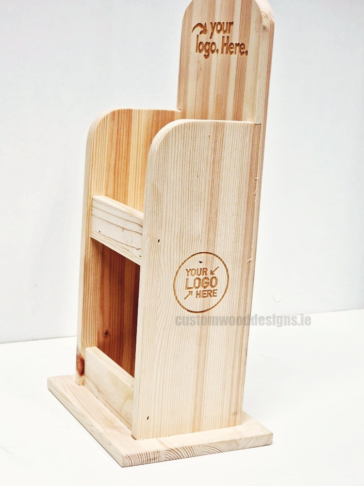 Load image into Gallery viewer, Natural Pine Mini Two-Tier Countertop Display - Custom Wood Designs