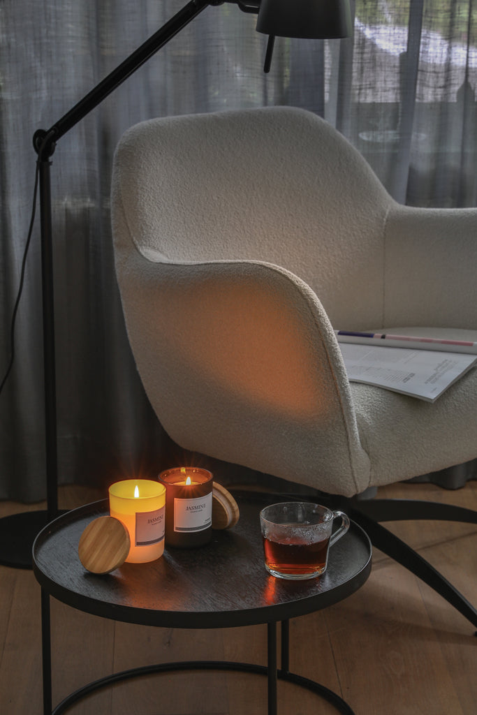 Load image into Gallery viewer, Ukiyo deluxe scented candle with bamboo lid - Custom Wood Designs