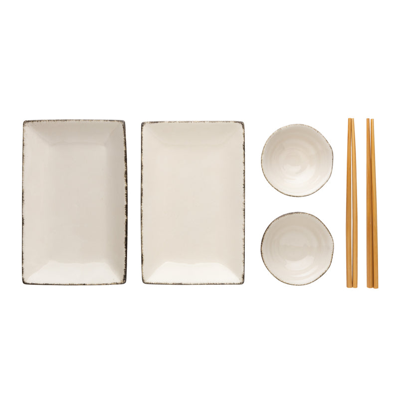 Load image into Gallery viewer, Ukiyo sushi dinner set for two - Custom Wood Designs