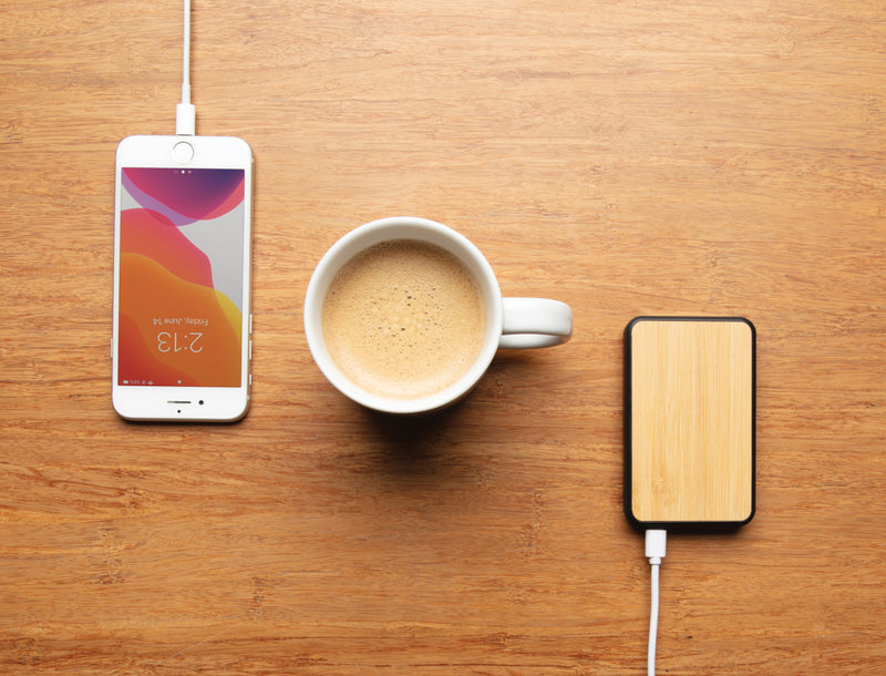 Load image into Gallery viewer, RCS recycled plastic 5.000 mAh Powerbank - Custom Wood Designs