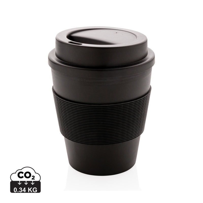 Load image into Gallery viewer, Reusable Coffee cup with screw lid 350ml - Custom Wood Designs