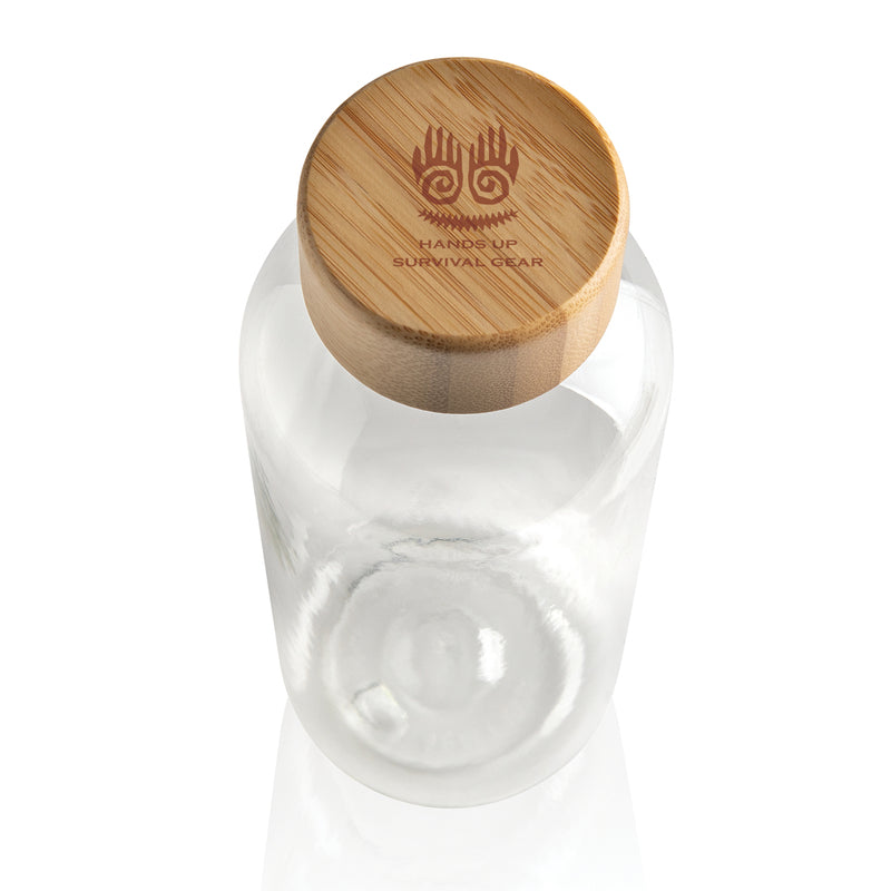 Load image into Gallery viewer, RCS RPET bottle with bamboo lid - Custom Wood Designs