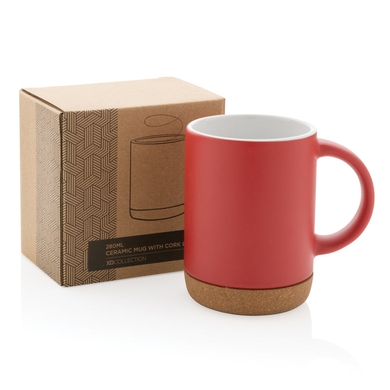 Load image into Gallery viewer, Ceramic mug with cork base 280ml - Custom Wood Designs