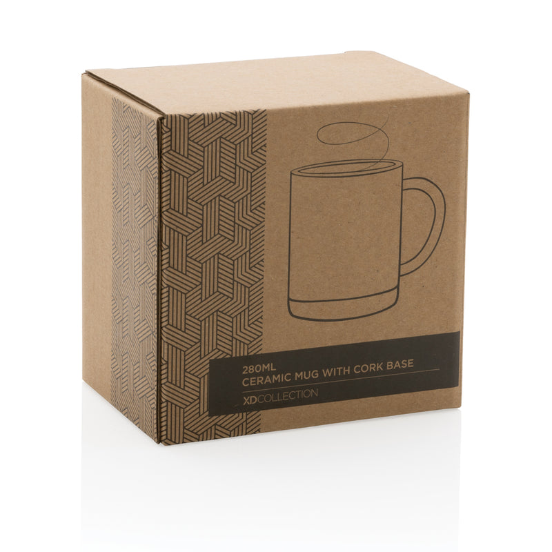 Load image into Gallery viewer, Ceramic mug with cork base 280ml - Custom Wood Designs