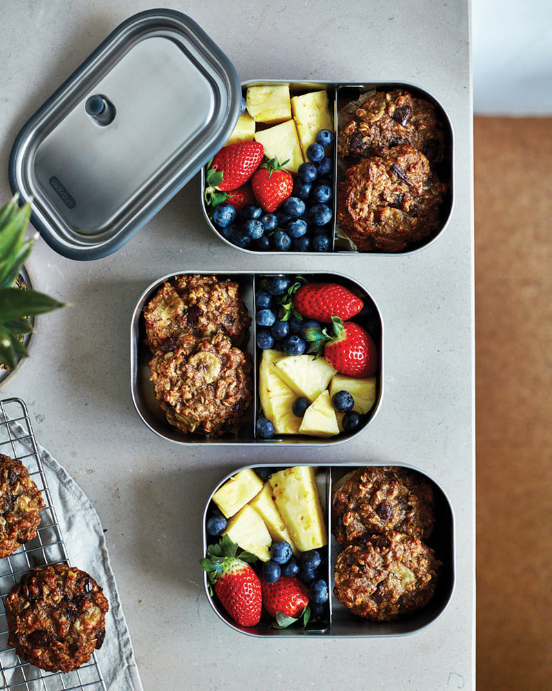 Load image into Gallery viewer, Black+Blum Stainless Steel Lunch Box Large - Custom Wood Designs