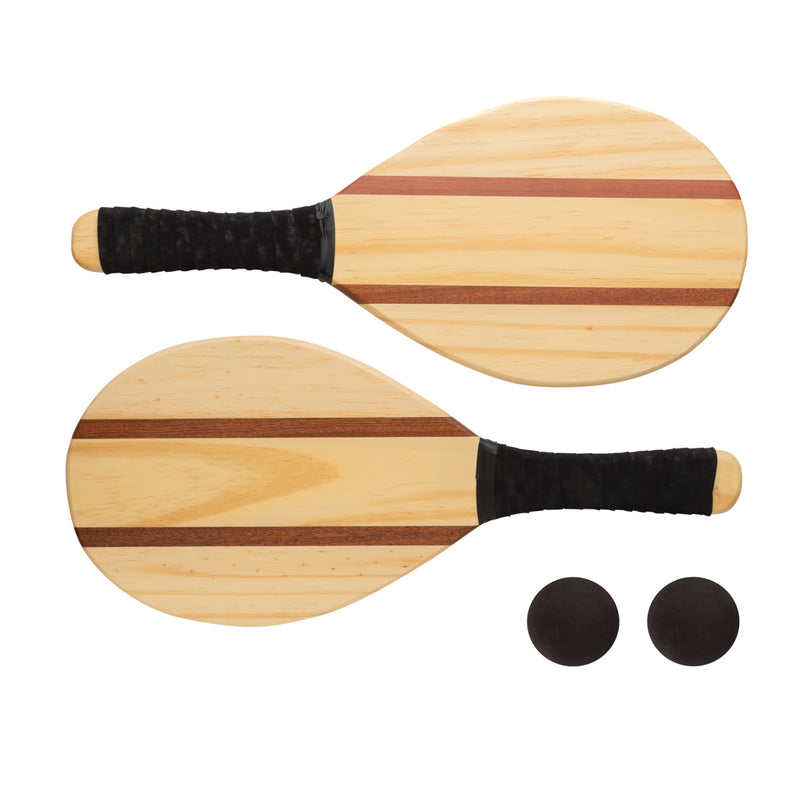 Load image into Gallery viewer, Wooden frescobol tennis set - Custom Wood Designs