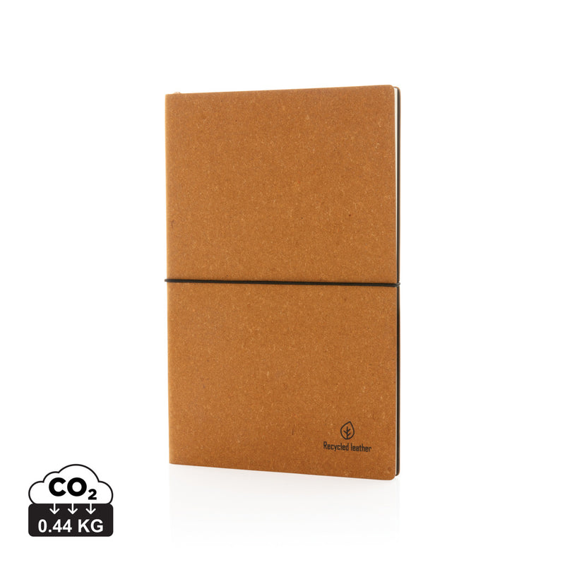 Load image into Gallery viewer, A5 GRS recycled leather notebook - Custom Wood Designs