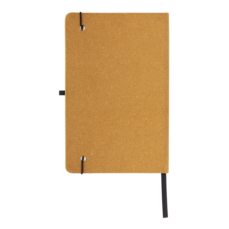 Load image into Gallery viewer, GRS Recycled leather hardcover notebook A5 - Custom Wood Designs
