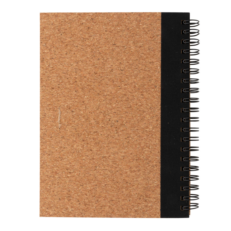 Load image into Gallery viewer, Cork spiral notebook with pen - Custom Wood Designs