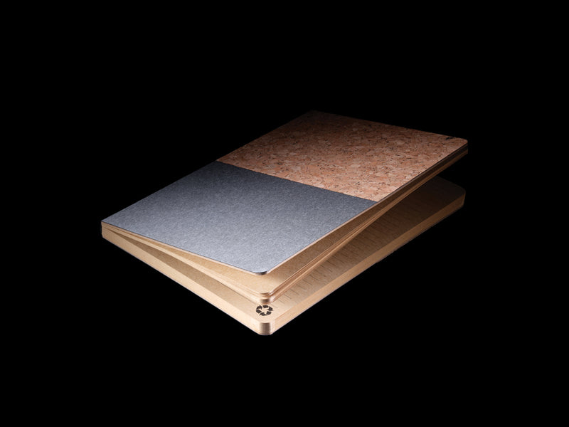 Load image into Gallery viewer, A5 cork & kraft notebook - Custom Wood Designs