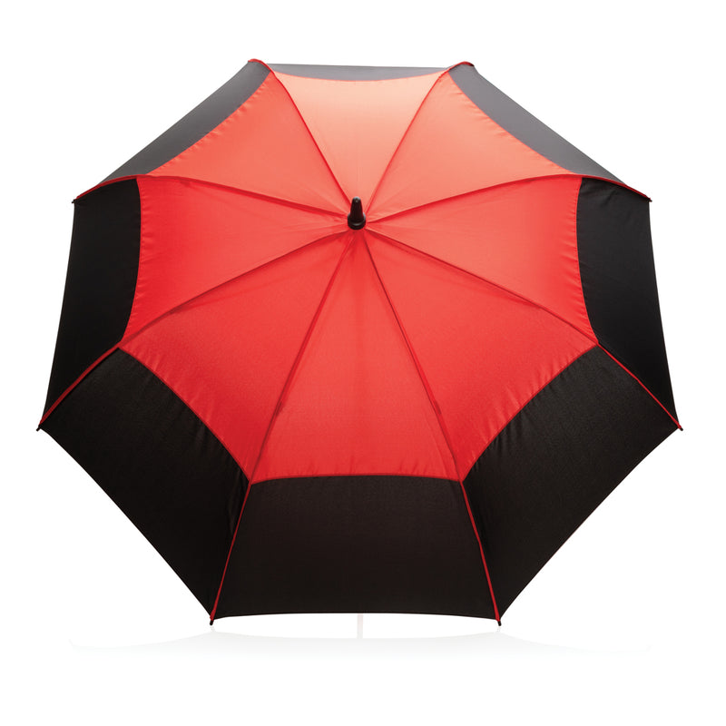 Load image into Gallery viewer, 27" Impact AWARE™ RPET 190T auto open stormproof umbrella - Custom Wood Designs