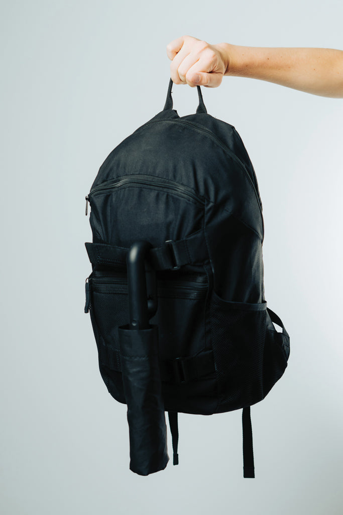 Load image into Gallery viewer, Yara 21" AWARE™ RPET solid colour umbrella with carabiner - Custom Wood Designs