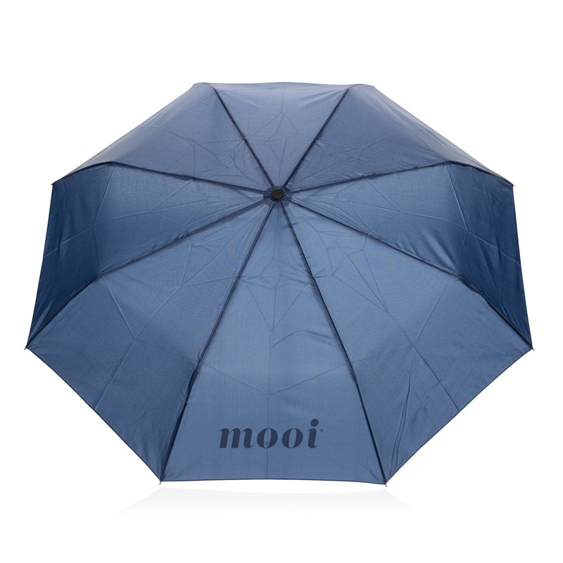 Load image into Gallery viewer, Yara 21" AWARE™ RPET solid colour umbrella with carabiner - Custom Wood Designs