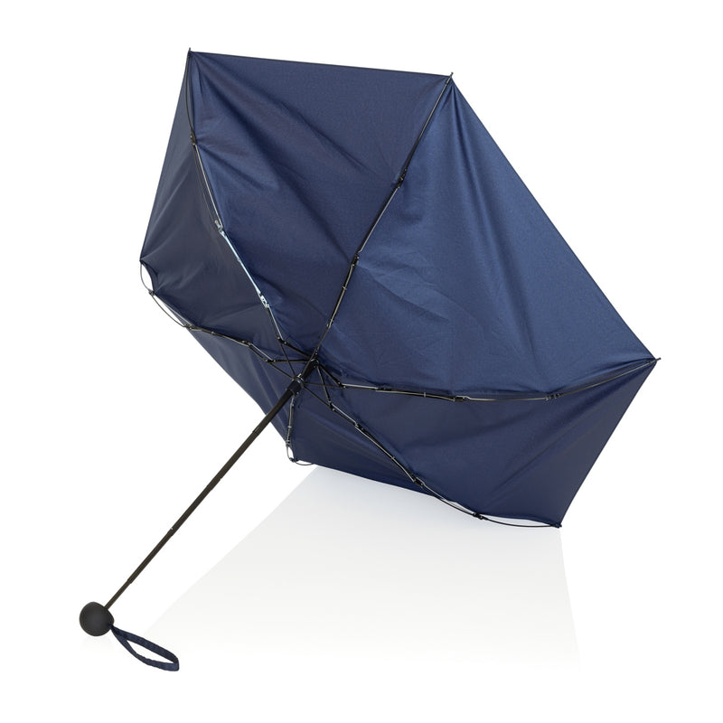 Load image into Gallery viewer, 19.5" Aware™ RPET super mini manual 190T Pongee umbrella - Custom Wood Designs 19.5" Aware™ RPET super mini manual 190T Pongee umbrella