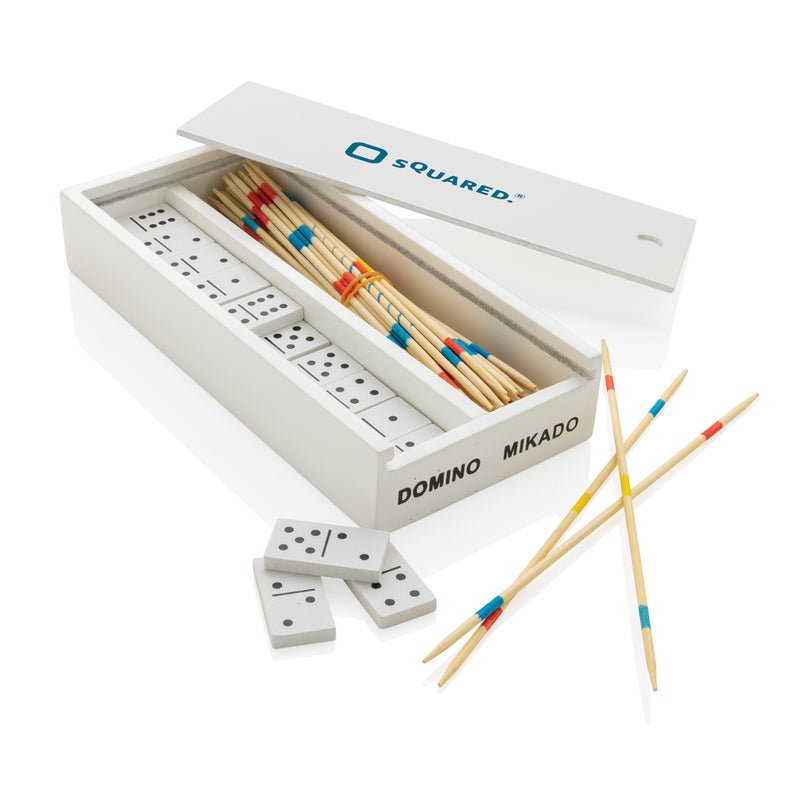 Load image into Gallery viewer, Deluxe mikado/domino in wooden box - Custom Wood Designs