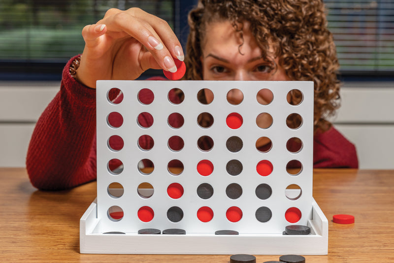 Load image into Gallery viewer, Connect four wooden game - Custom Wood Designs