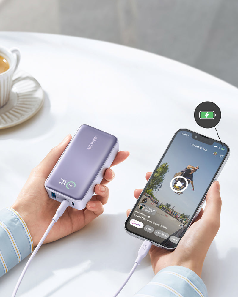 Load image into Gallery viewer, Anker Powerbank PowerCore 10.000mAh 30W powerbank - Custom Wood Designs Anker Powerbank PowerCore 10.000mAh 30W powerbank