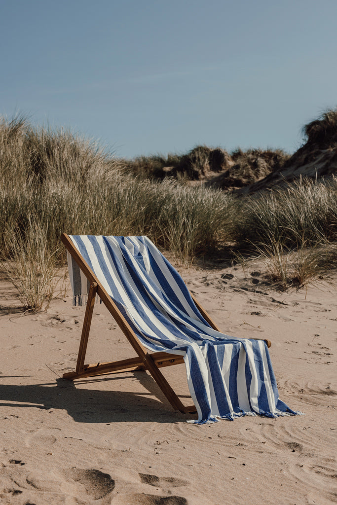 Load image into Gallery viewer, Ornos GRS recycled cotton hammam towel - Custom Wood Designs