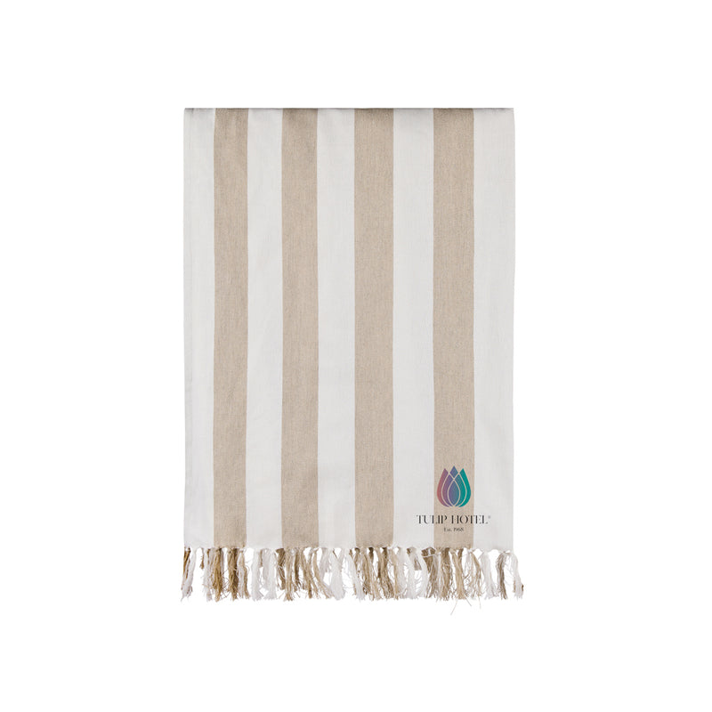 Load image into Gallery viewer, Ornos GRS recycled cotton hammam towel - Custom Wood Designs