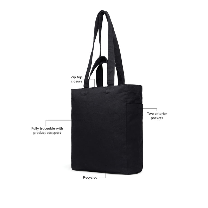 Load image into Gallery viewer, Hil AWARE™ recycled canvas zip tote - Custom Wood Designs