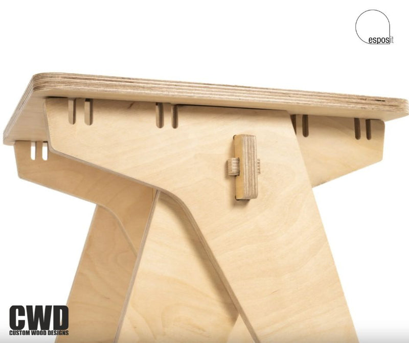 Load image into Gallery viewer, Walker Wooden Stool - Custom Wood Designs