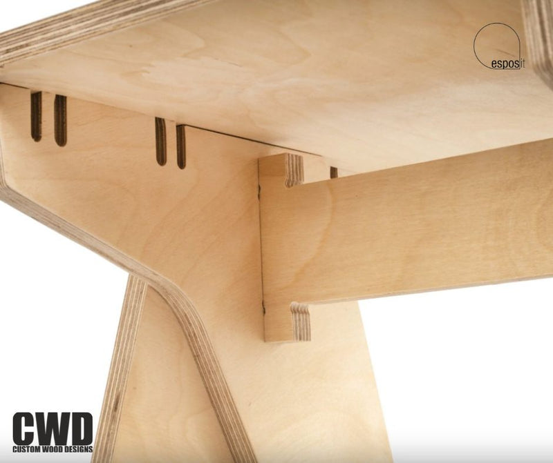 Load image into Gallery viewer, Walker Wooden Stool - Custom Wood Designs