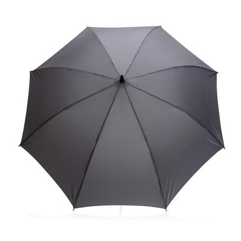 Load image into Gallery viewer, 23" umbrella with bamboo handle pack of 12 Anthracite Custom Wood Designs __label: Multibuy black-23-umbrella-with-bamboo-handle-pack-of-12-53613413630295