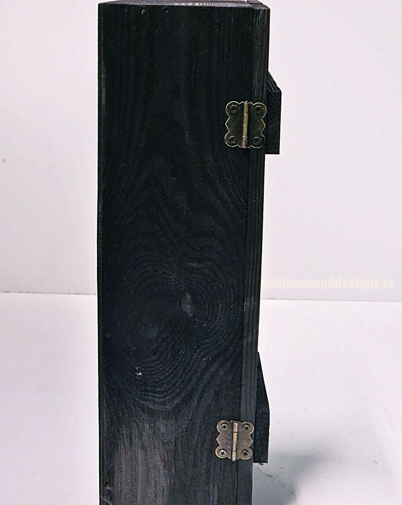 Load image into Gallery viewer, Rustic Bottle Box - Black Single x 25 Bottle box Custom Wood Designs __label: Multibuy Bottle Box bottle-box-default-title-rustic-bottle-box-black-single-52613315723607