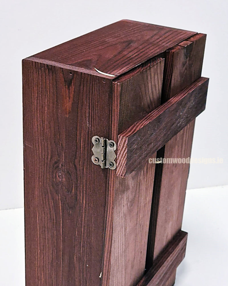 Load image into Gallery viewer, Rustic Bottle Box - Burgundy Double x 25 Bottle box Custom Wood Designs __label: Multibuy Bottle Box gift box Gift Boxes wooden Box bottle-box-default-title-rustic-bottle-box-burgundy-double-52615871136087