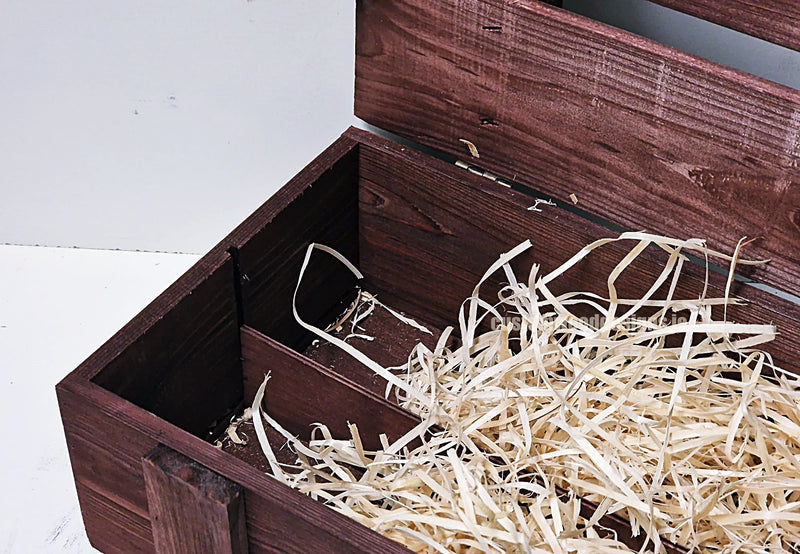 Load image into Gallery viewer, Rustic Bottle Box - Burgundy Double x 25 Bottle box Custom Wood Designs __label: Multibuy Bottle Box gift box Gift Boxes wooden Box bottle-box-default-title-rustic-bottle-box-burgundy-double-53613471269207