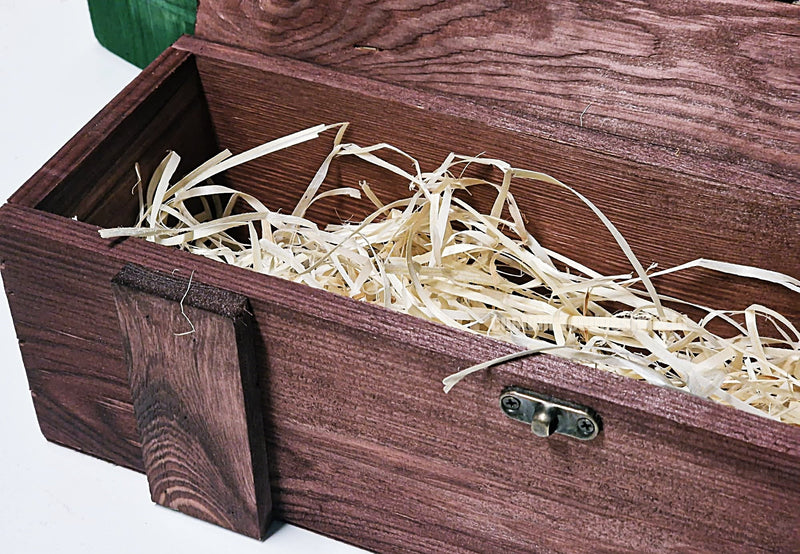 Load image into Gallery viewer, Rustic Bottle Box - Burgundy Single x 25 Bottle box Custom Wood Designs __label: Multibuy Bottle Box gift box Gift Boxes Single bottle box bottle-box-default-title-rustic-bottle-box-burgundy-single-52613891916119