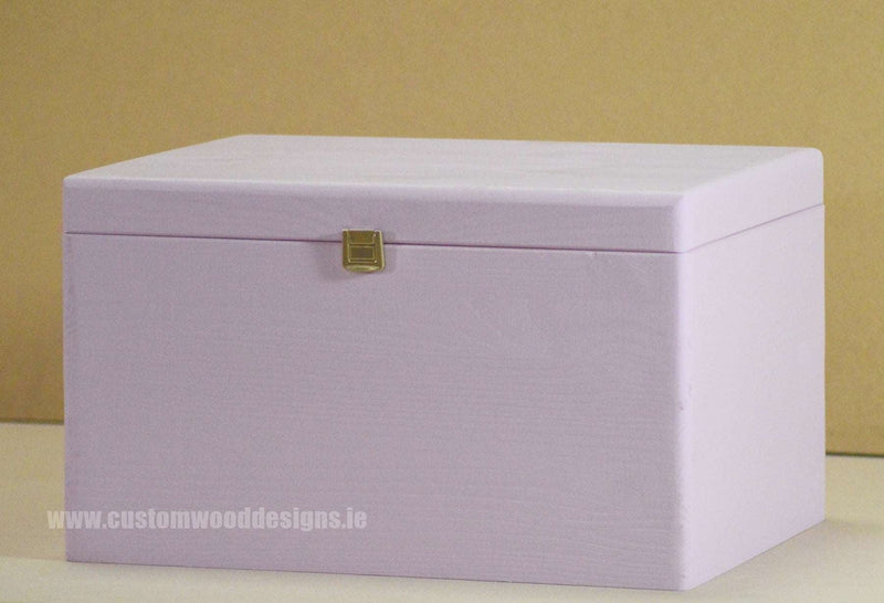 Load image into Gallery viewer, Pink Box PPB1 40 X 30 X 23 cm Box with Lid pin bedroom deco box box with lock container pink box room deco wood wooden box-with-lid-default-title-pink-box-ppb1-40-x-30-x-23-cm-53611818189143