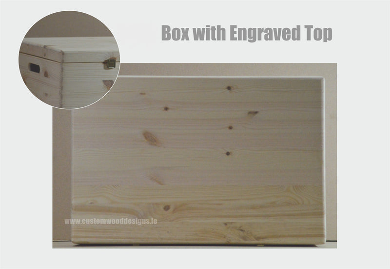 Load image into Gallery viewer, Pine Box MPB4 Unbranded Box with Lid pin __label: Upload Logo bedroom deco big box big trunk big trunk wood box box with lid chest container crate gift large box open lid pine box room deco solid wood box storage box truk wood wooden box-with-lid-unbranded-pine-box-mpb4-53612006637911