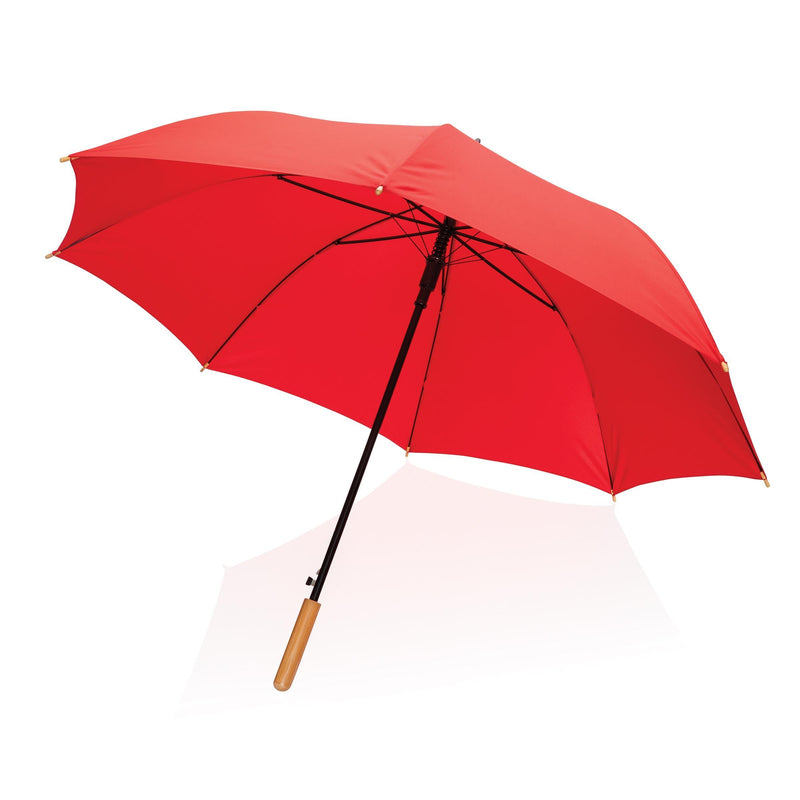 Load image into Gallery viewer, 27" bamboo handle umbrella pack of 12 Red Custom Wood Designs __label: Multibuy dark-blue-27-bamboo-handle-umbrella-pack-of-12-53613419004247