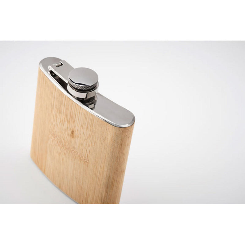 Load image into Gallery viewer, Bamboo hip flask 175ml pack of 25 Custom Wood Designs __label: Multibuy default-title-bamboo-hip-flask-175ml-pack-of-25-53613701202263
