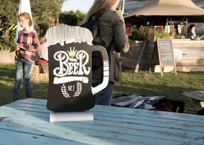 Load image into Gallery viewer, Beer Table Chalkboard - Pack of 6 Custom Wood Designs __label: Multibuy default-title-beer-table-chalkboard-pack-of-6-53612380782935