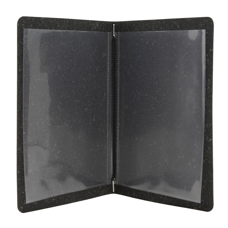 Load image into Gallery viewer, Black A5 leather menu Custom Wood Designs __label: Multibuy default-title-black-a5-leather-menu-53613234815319