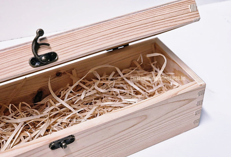 Load image into Gallery viewer, Hinged Lid 1 Bottle Box - Natural x25 Custom Wood Designs __label: Multibuy Bottle Box Bottle Boxes gift box Gift Boxes Single bottle box wooden Box default-title-hinged-lid-1-bottle-box-natural-x25-52627183206743