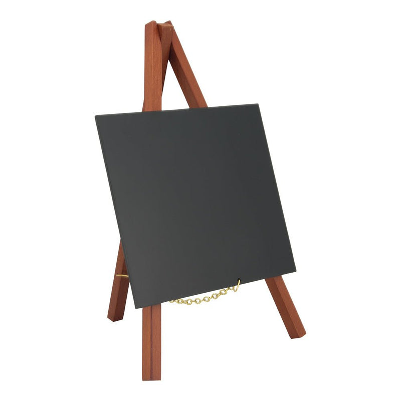 Load image into Gallery viewer, Mini Easel Chalkboard - Mahogany Finish - Pack of 6 Custom Wood Designs __label: Multibuy default-title-mini-easel-chalkboard-mahogany-finish-pack-of-6-53612404769111