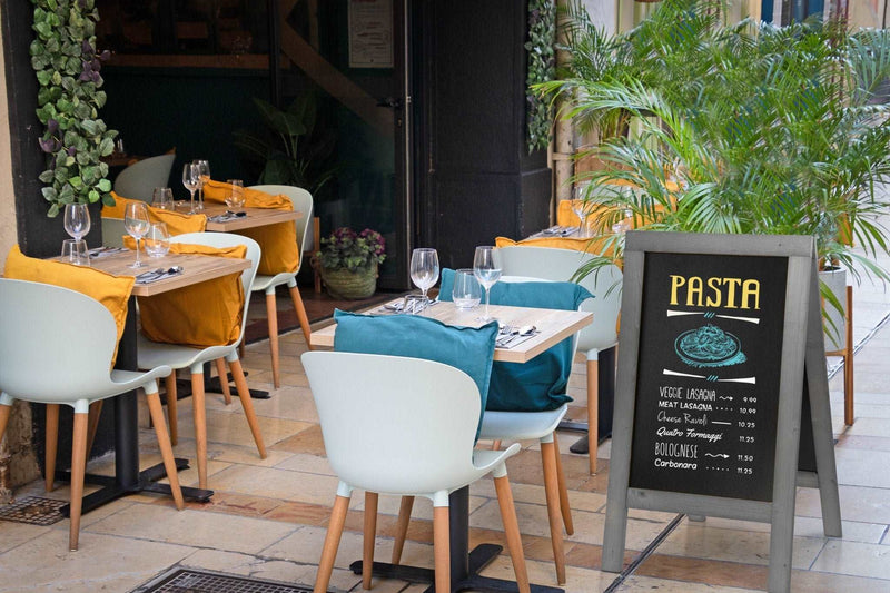 Load image into Gallery viewer, Sandwich Chalkboard Grey 131x72.2x72cm Custom Wood Designs default-title-sandwich-pavement-chalkboard-vintage-grey-131x72-2x72cm-53612334874967