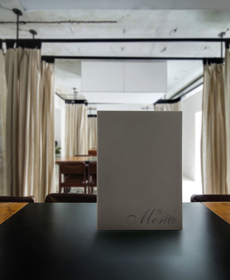 Load image into Gallery viewer, Velvet menu holder A4 pack of 10 Custom Wood Designs __label: Multibuy default-title-velvet-menu-holder-a4-pack-of-10-53613299695959